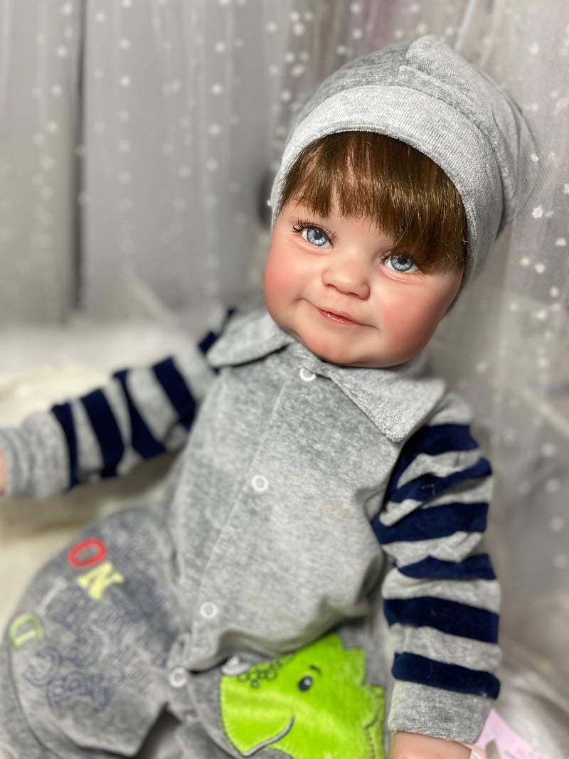 Bebê Reborn Pedrinho Menino Silicone  Lançamento 2024+ Enxoval de brinde+ 6X sem juros+ Frete Grátis