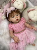 Bebê Reborn Abgail Princesa que faz xixi e coco + Enxoval COMPLETO + 12X sem juros + Frete Grátis