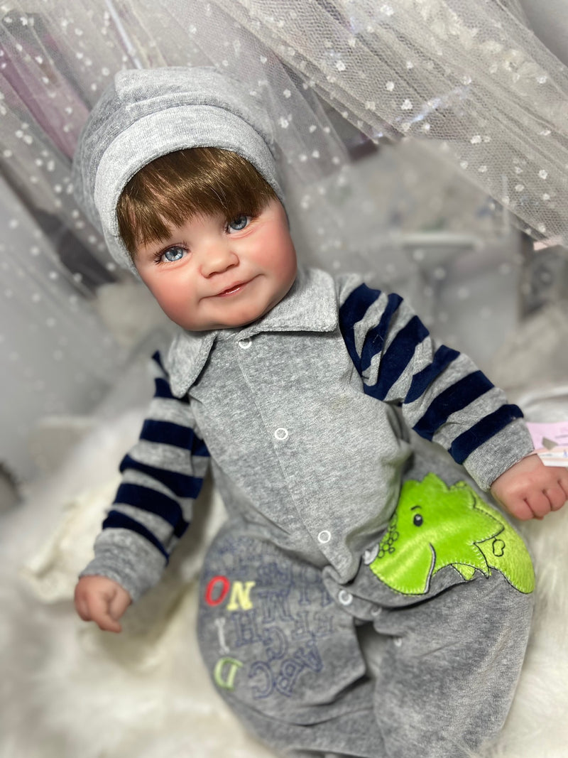 Bebê Reborn Pedrinho Menino Silicone  Lançamento 2024+ Enxoval de brinde+ 6X sem juros+ Frete Grátis