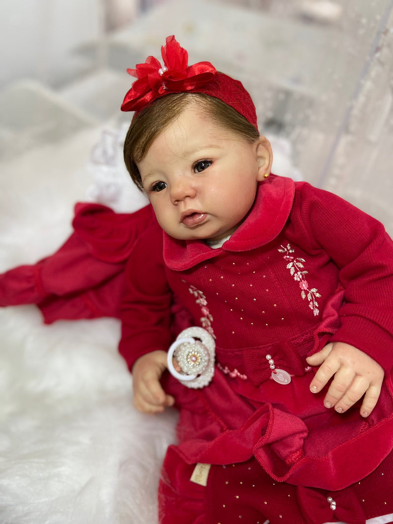 Bebê Reborn Abgail Super Premium Lançamento 2024+ Enxoval de brinde+ 6X sem juros+ Frete Grátis