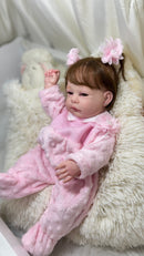 Bebê Reborn Maria Flor Lançamento + Enxoval COMPLETO + 12X SEM JUROS + Frete Grátis