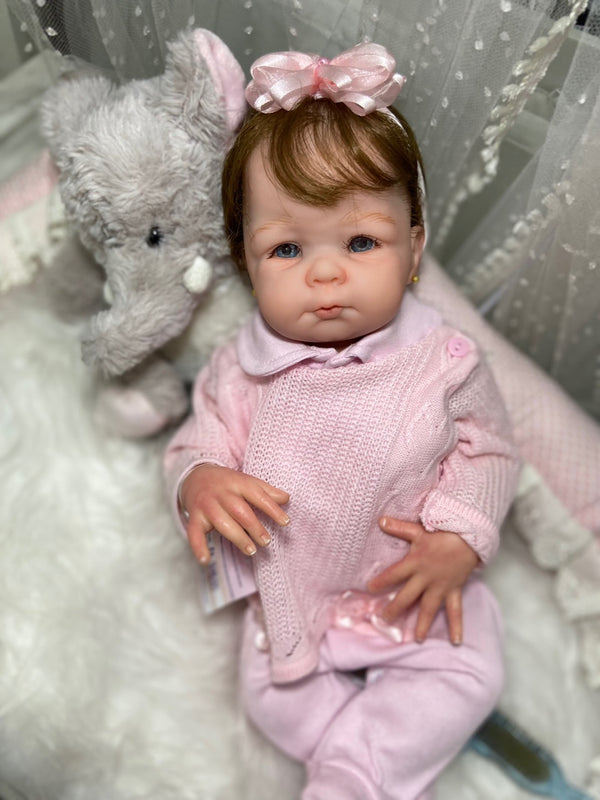 Bebê Reborn Ana Lançamento 2024+ Enxoval de brinde+ 6X sem juros+ Frete Grátis