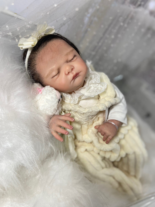 Bebê Reborn  Peça unica dormindo Premium Lançamento 2024+ Enxoval de brinde+ 6X sem juros+ Frete Grátis