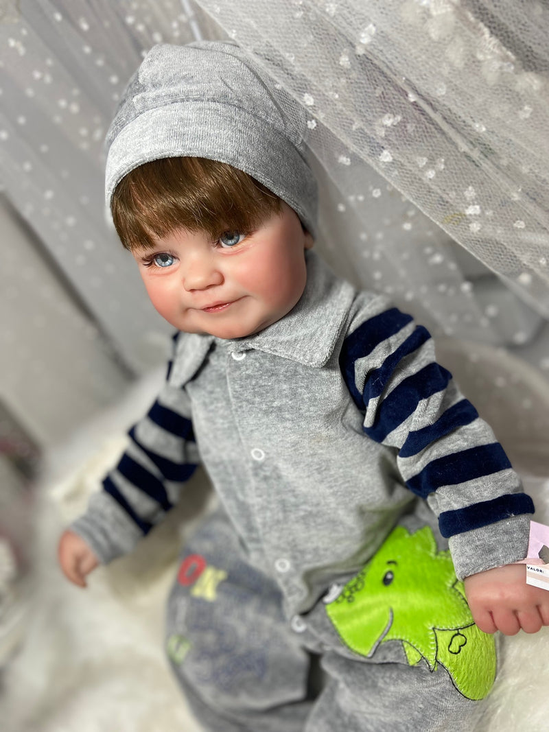 Bebê Reborn Pedrinho Menino Silicone  Lançamento 2024+ Enxoval de brinde+ 6X sem juros+ Frete Grátis