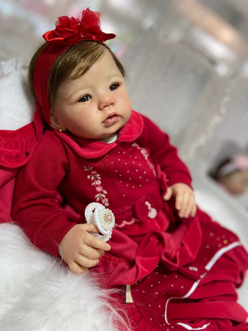 Bebê Reborn Abgail Super Premium Lançamento 2024+ Enxoval de brinde+ 6X sem juros+ Frete Grátis