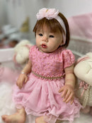 Bebê Reborn Abgail Princesa que faz xixi e coco + Enxoval COMPLETO + 12X sem juros + Frete Grátis