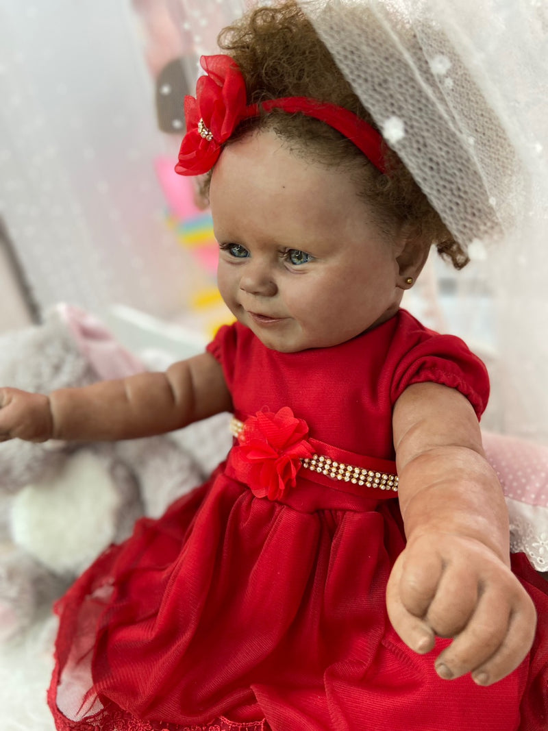 Bebê Reborn Maddie Silicone  Lançamento 2024+ Enxoval de brinde+ 6X sem juros+ Frete Grátis
