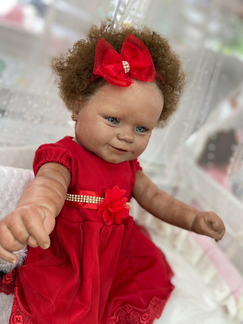 Bebê Reborn Maddie Silicone  Lançamento 2024+ Enxoval de brinde+ 6X sem juros+ Frete Grátis