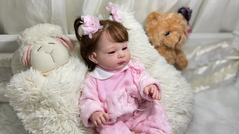 Bebê Reborn Maria Flor Lançamento + Enxoval COMPLETO + 12X SEM JUROS + Frete Grátis