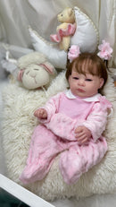 Bebê Reborn Maria Flor Lançamento + Enxoval COMPLETO + 12X SEM JUROS + Frete Grátis