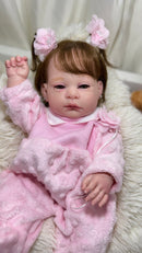 Bebê Reborn Maria Flor Lançamento + Enxoval COMPLETO + 12X SEM JUROS + Frete Grátis