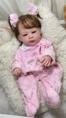 Bebê Reborn Maria Flor Lançamento + Enxoval COMPLETO + 12X SEM JUROS + Frete Grátis