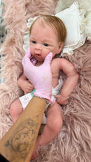 Bebê Reborn de Silicone Sólido Moises - 50cm - Enxoval Completo