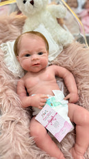 Bebê Reborn de Silicone Sólido Moises - 50cm - Enxoval Completo