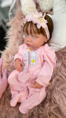 Bebê Reborn de Silicone Sólido Twin - 45cm - Mama e faz Xixi - Enxoval Completo