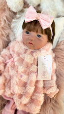 Bebê Reborn de Silicone Sólido Maria Mama e Faz Xixi