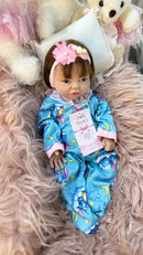 Bebê Reborn Silicone Sólido que Mama e Faz Xixi Marie 43 cm