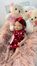 Bebê Reborn Silicone Sólido que Mama e Faz Xixi Marie 43 cm
