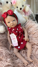 Bebê Reborn Silicone Sólido que Mama e Faz Xixi Marie 43 cm