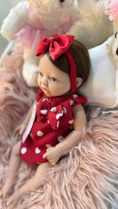 Bebê Reborn Silicone Sólido que Mama e Faz Xixi Marie 43 cm