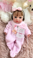 Bebê Reborn Silicone Sólido Luna 33 cm | Pode Tomar Banho