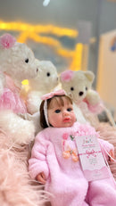 Bebê Reborn Silicone Sólido Luna 33 cm | Pode Tomar Banho