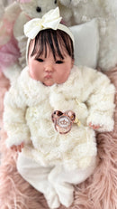 Bebê Reborn Japonesa Premium Exclusiva com Corpo de Tecido - Peça Única