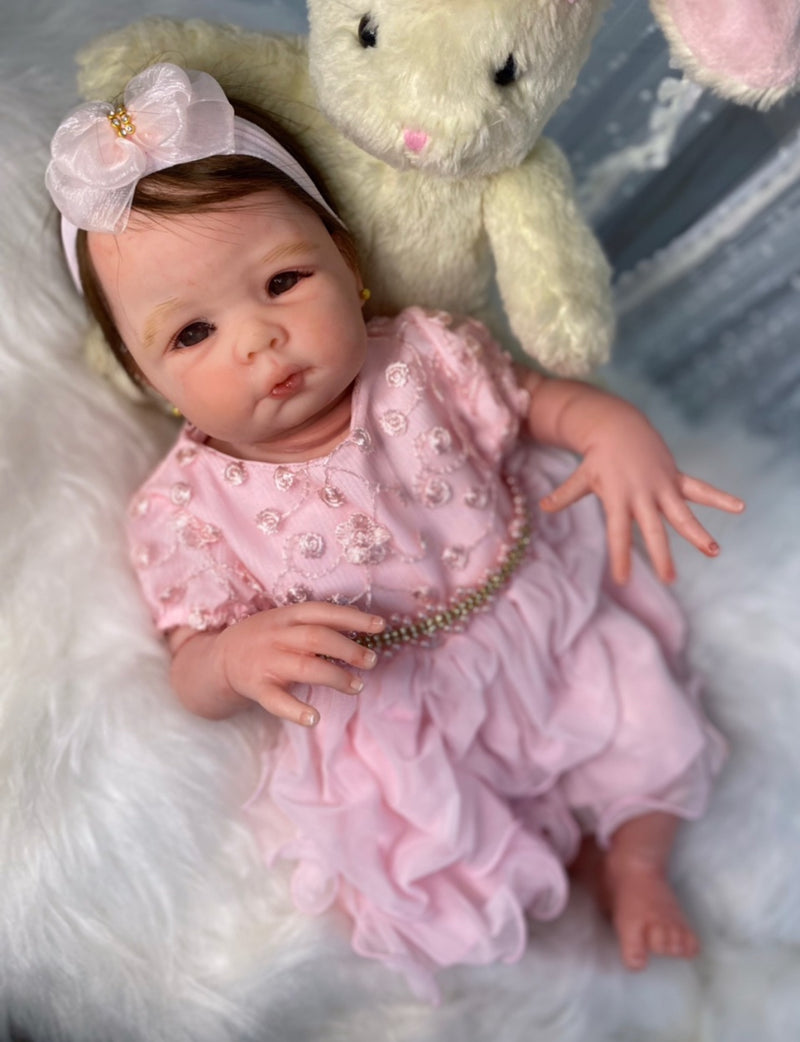 Bebê Reborn Anna Lançamento 2024+ Enxoval de brinde+ 6X sem juros+ Frete Grátis