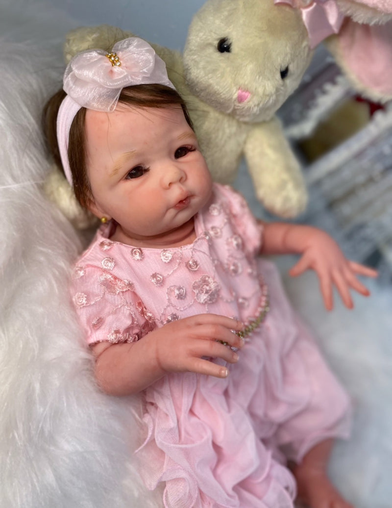 Bebê Reborn Anna Lançamento 2024+ Enxoval de brinde+ 6X sem juros+ Frete Grátis
