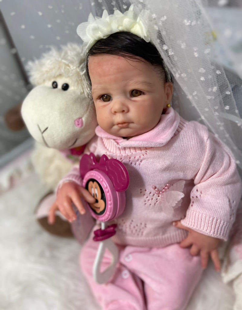 Bebê Reborn Ana Silicone  Lançamento 2024+ Enxoval de brinde+ 6X sem juros+ Frete Grátis