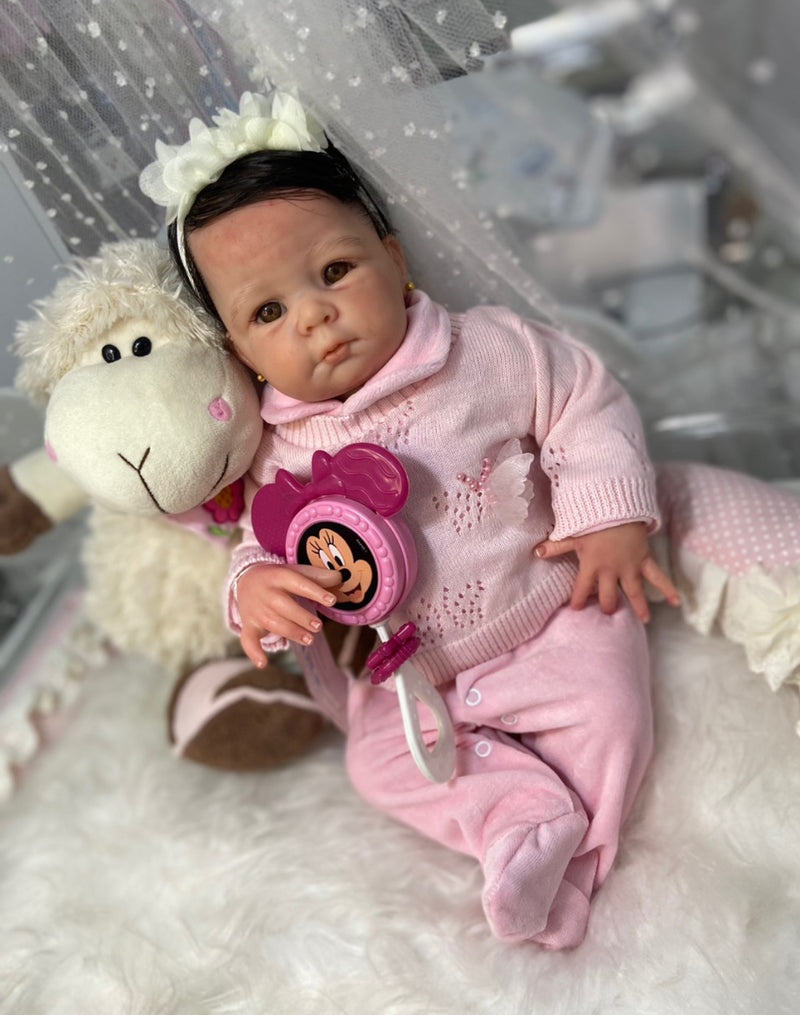 Bebê Reborn Ana Silicone  Lançamento 2024+ Enxoval de brinde+ 6X sem juros+ Frete Grátis