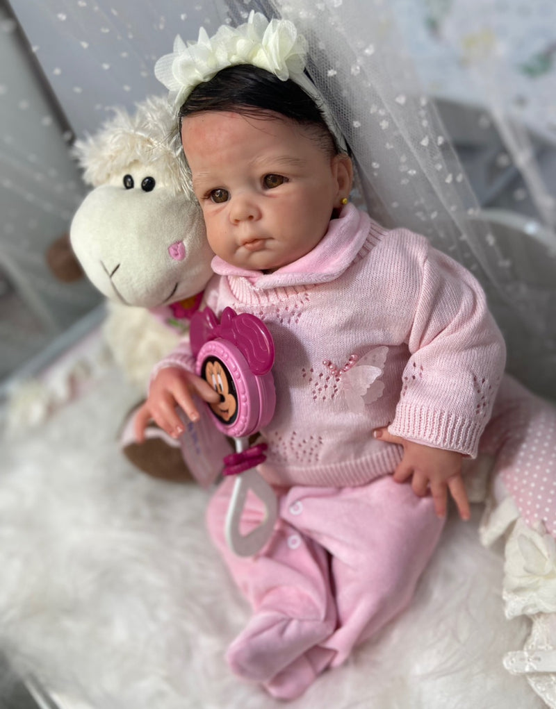 Bebê Reborn Ana Silicone  Lançamento 2024+ Enxoval de brinde+ 6X sem juros+ Frete Grátis