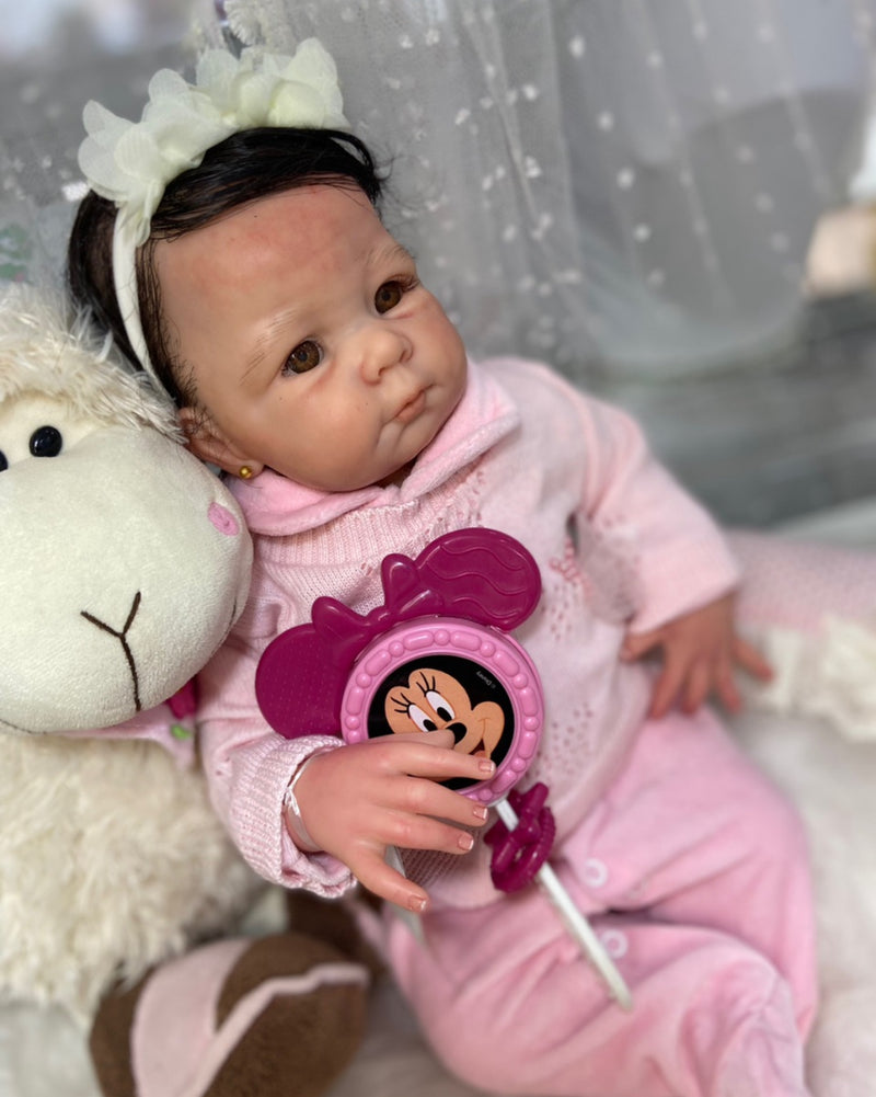Bebê Reborn Ana Silicone  Lançamento 2024+ Enxoval de brinde+ 6X sem juros+ Frete Grátis