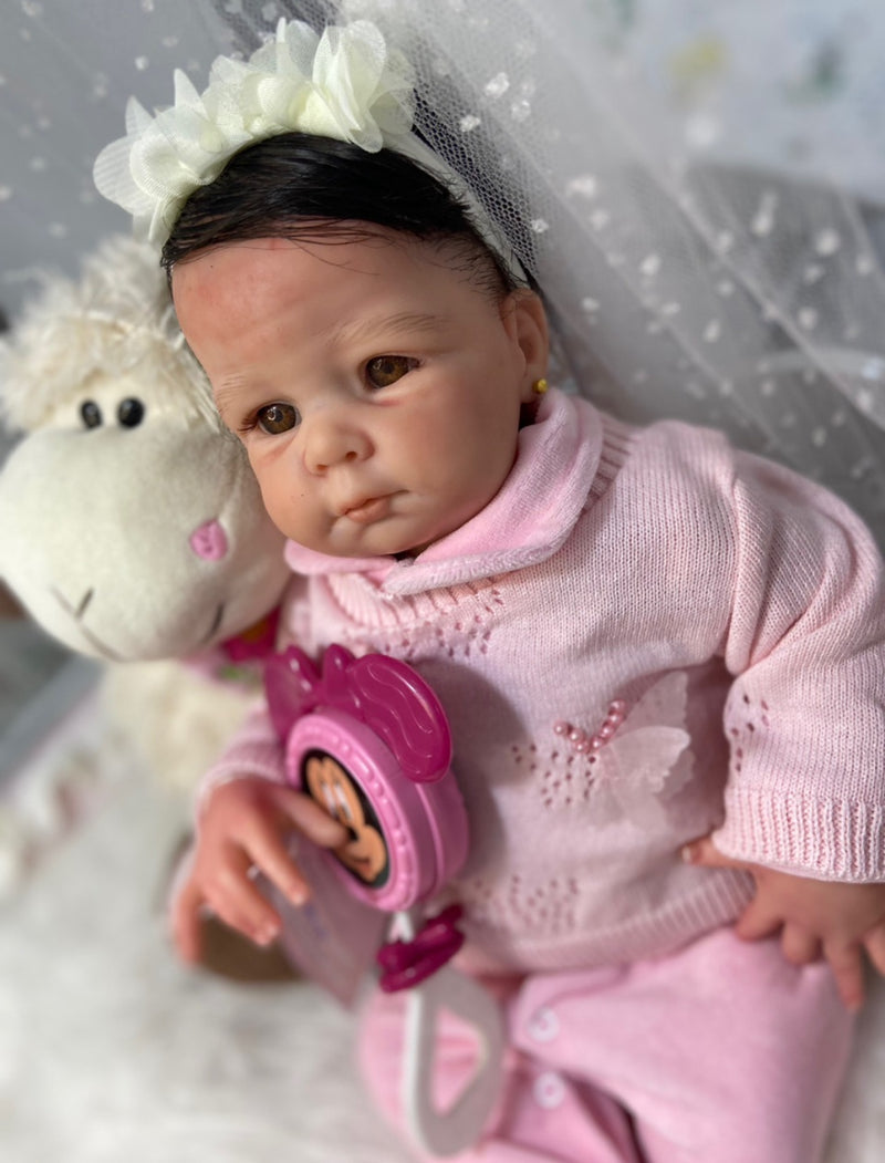 Bebê Reborn Ana Silicone  Lançamento 2024+ Enxoval de brinde+ 6X sem juros+ Frete Grátis