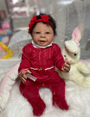 Bebê Reborn cacheada PEÇA ÚNICA + Enxoval COMPLETO + 12X sem juros + Frete Grátis