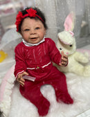 Bebê Reborn cacheada PEÇA ÚNICA + Enxoval COMPLETO + 12X sem juros + Frete Grátis