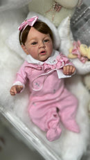 Bebê Reborn Anny faz cocô e xixi  2025 + Enxoval COMPLETO de brinde+ 12X sem juros + Frete Grátis