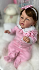 Bebê Reborn Anny faz cocô e xixi  2025 + Enxoval COMPLETO de brinde+ 12X sem juros + Frete Grátis