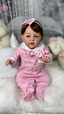 Bebê Reborn Anny faz cocô e xixi  2025 + Enxoval COMPLETO de brinde+ 12X sem juros + Frete Grátis