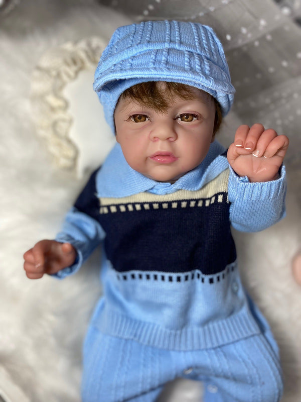 Bebê Reborn menino Lucca silicone  Lançamento 2025+ Enxoval de brinde+ 6X sem juros+ Frete Grátis