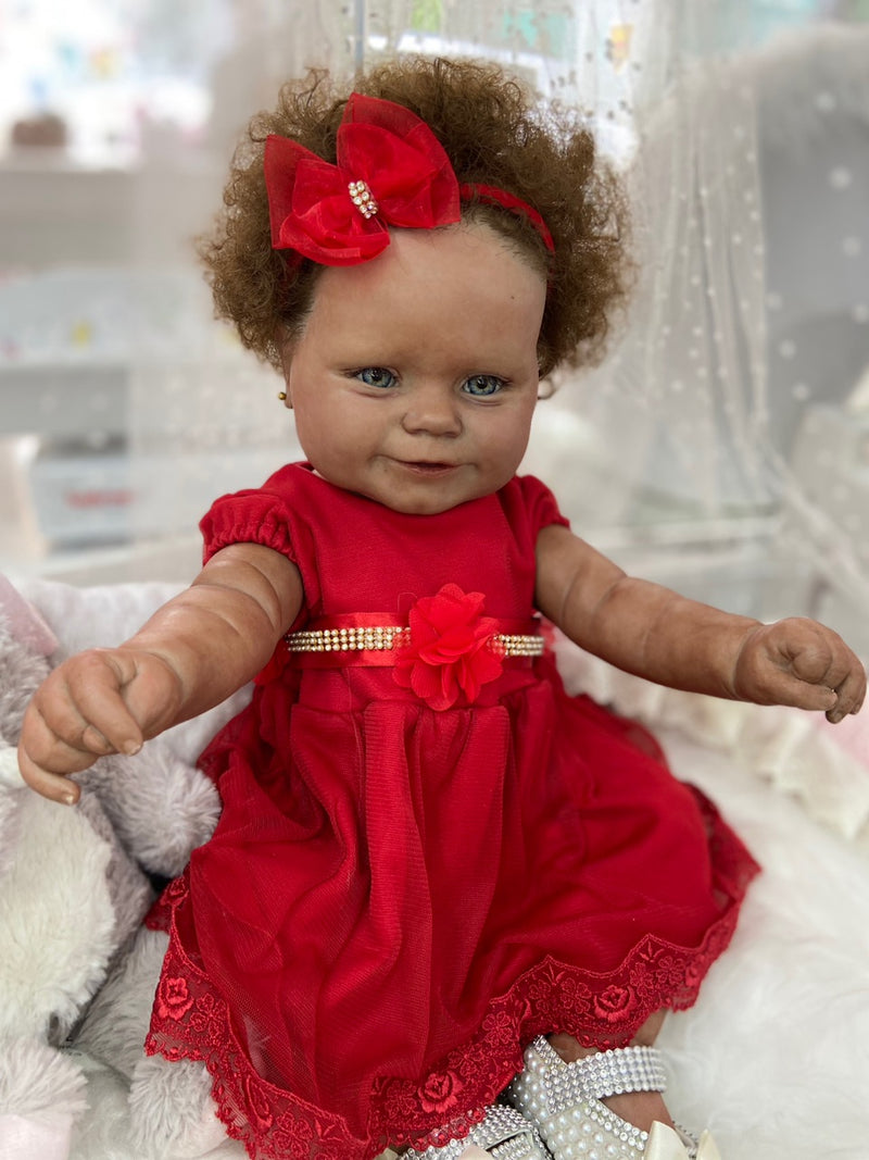 Bebê Reborn Maddie Silicone  Lançamento 2024+ Enxoval de brinde+ 6X sem juros+ Frete Grátis