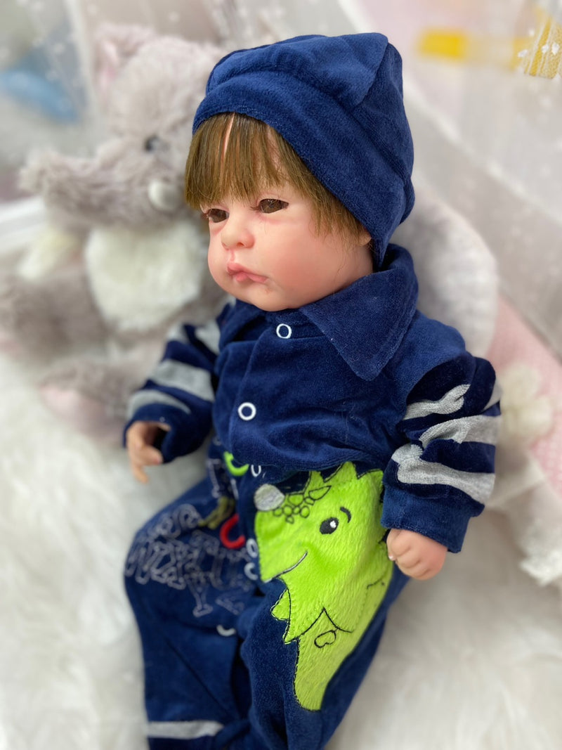 Bebê Reborn Yummi tecido Lançamento 2024+ Enxoval de brinde+ 6X sem juros+ Frete Grátis