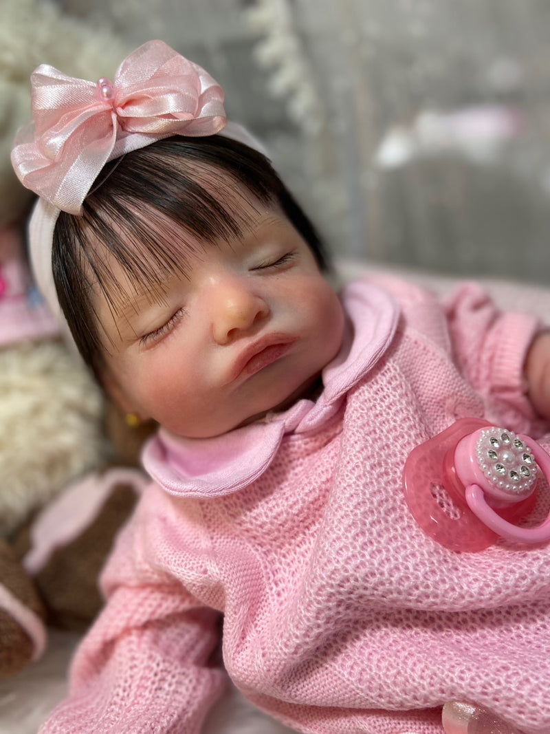 Bebê Reborn Rosalie Premium Lançamento 2024+ Enxoval de brinde+ 6X sem juros+ Frete Grátis