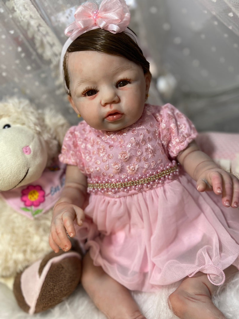 Bebê Reborn Abgail Premium Lançamento 2024+ Enxoval de brinde+ 6X sem juros+ Frete Grátis