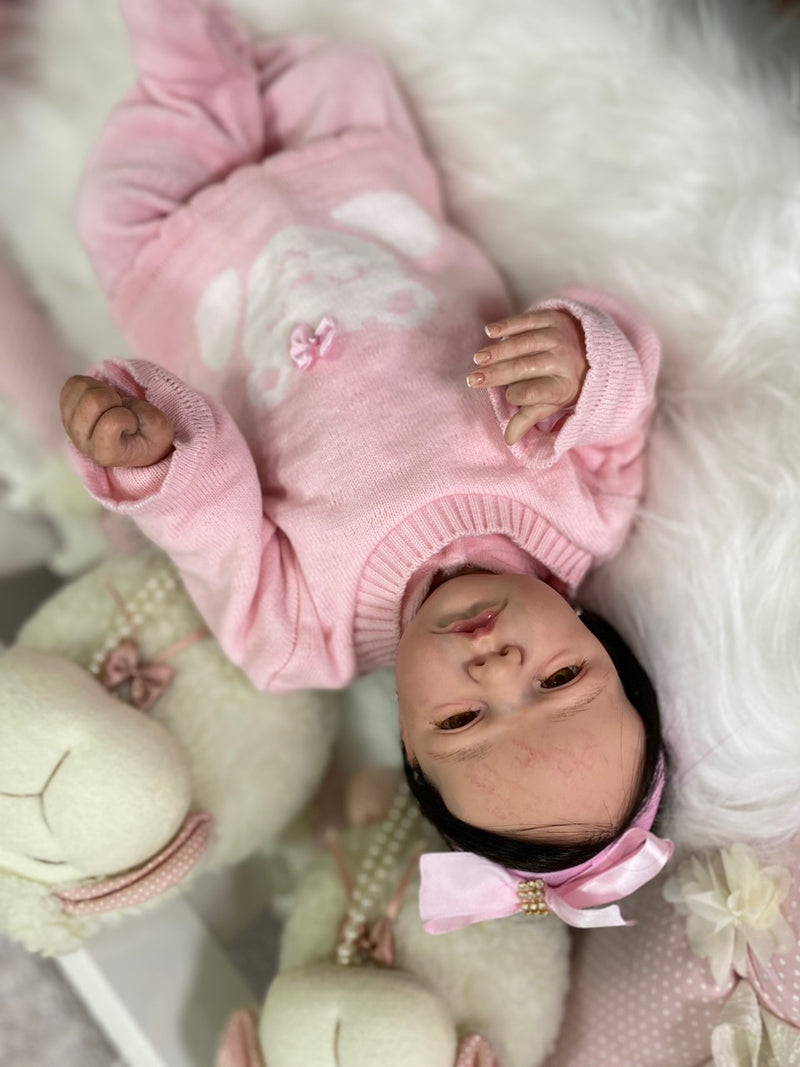 Bebê Reborn Valentina Silicone  Lançamento 2024+ Enxoval de brinde+ 6X sem juros+ Frete Grátis